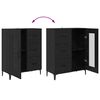 vidaXL Credenza Rovere Nero 69,5 x 34 x 180 cm Legno multistrato