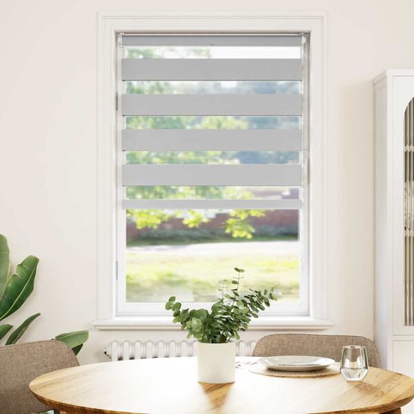 vidaXL Tenda a Rullo Zebra Larghezza Tessuto 65,9 cm Poliestere