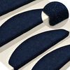vidaXL Tappetini per scale autoadesivi 20 pz 56x17x3 cm blu navy semicircolari