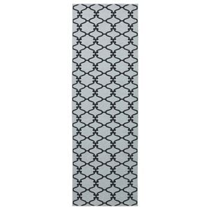 vidaXL Runner Tappeto ORIZ 1150 gsm Motivo in rete nera