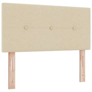 vidaXL Testiera regolabile in altezza con testiera Crema 80 cm Tessuto
