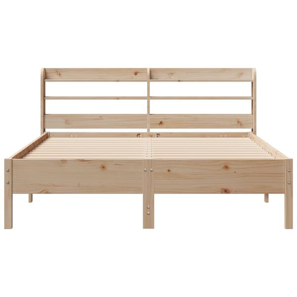 vidaXL Letto senza Materasso 140x200 cm in Legno Massello di Pino