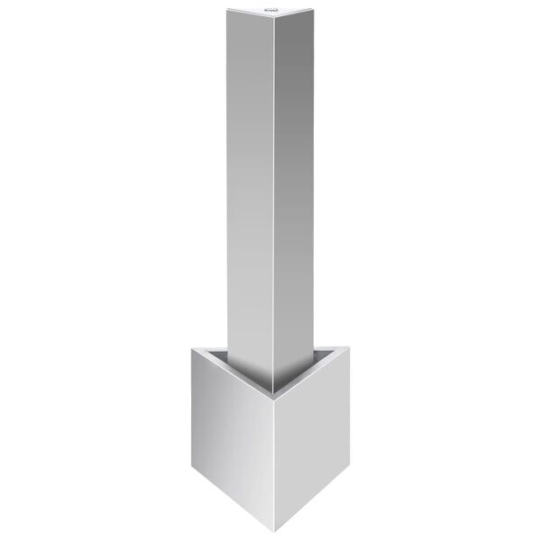 vidaXL Fontana da Giardino Argento 37,7x32,6x110 cm in Acciaio Inox