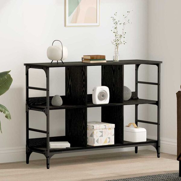 vidaXL Credenza Rovere Nero 102 x 32 x 73,5 cm