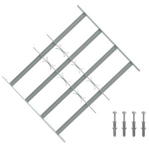 vidaXL Griglia di sicurezza per finestre con 4 barre trasversali 3 pcs