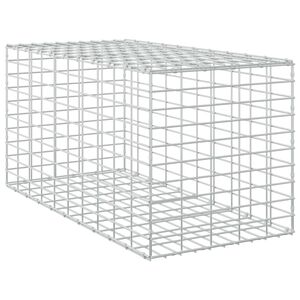vidaXL Gabione con Filo da 3,5 mm e Rete da 5x10 cm 50x100x50 cm