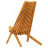vidaXL Sedie da giardino pieghevoli 2 pcs Marrone 56 x 69 x 84 m