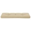 vidaXL Cuscino per Pallet Beige 120x40x12 cm in Tessuto