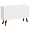vidaXL Credenza 110x35x70 cm in Legno Massello di Acacia e MDF