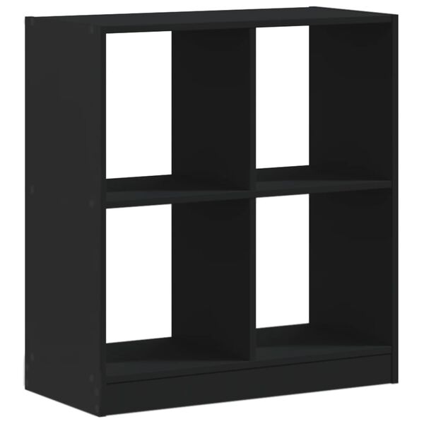 vidaXL Libreria Nera 68,5x32x75 cm in Legno Multistrato