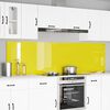 vidaXL Rivestimento da Cucina 2 pcs Giallo 110 x 60 cm vetro temperato