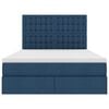 vidaXL Letto con contenitore e materasso Blu 140 x 200 cm Poliestere