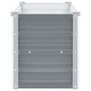 vidaXL Letto Rialzato Giardino in Acciaio Zincato 100x40x45 cm Grigio