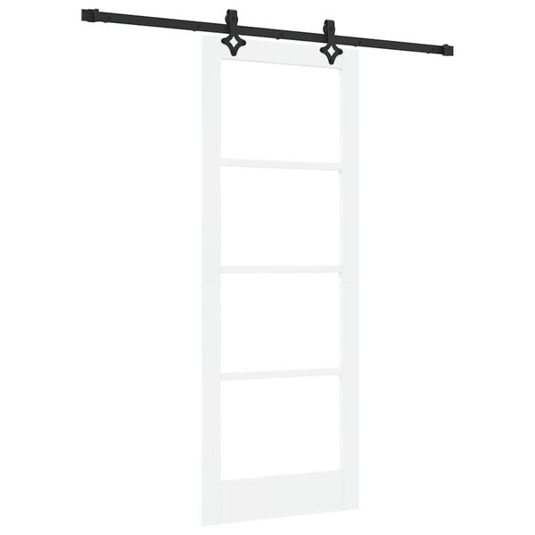 vidaXL Porta scorrevole ORKDAL Bianco e Nero 78 x 202 cm