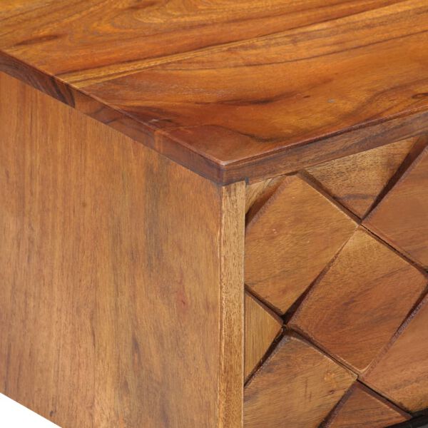 vidaXL Tavolino da Caff&egrave; 68x68x38 cm in Legno Massello di Acacia