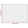 vidaXL Tappeto Rettangolare Natura Chiaro 70x100 cm in Bambù