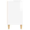 vidaXL Mobile Lavabo Bianco Lucido 80x33x60 cm in Legno Multistrato