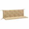 vidaXL Cuscini Panca Giardino 2pz Beige M&eacute;lange 150x50x7 cm Tessuto