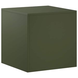 vidaXL Supporto per piante Verde Oliva 40 x 40 x 40 cm Acciaio Corten