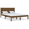 vidaXL Giroletto senza Materasso Ambrato 160x200 cm in Legno di Pino