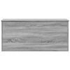 vidaXL Contenitore Grigio Sonoma 100x42x46 cm Legno Multistrato