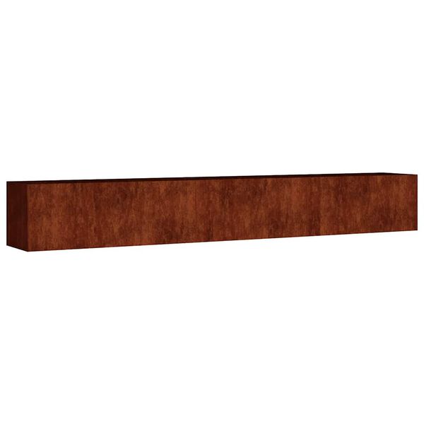 vidaXL Fioriera Rialzata da Giardino 280x40x40 cm in Acciaio Corten