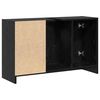 vidaXL Mobile da Bagno Rovere Nero 90 x 29 x 55 cm Legno multistrato