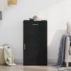 vidaXL Credenza con cassetto Rovere Nero 50 x 42,5 x 93 cm