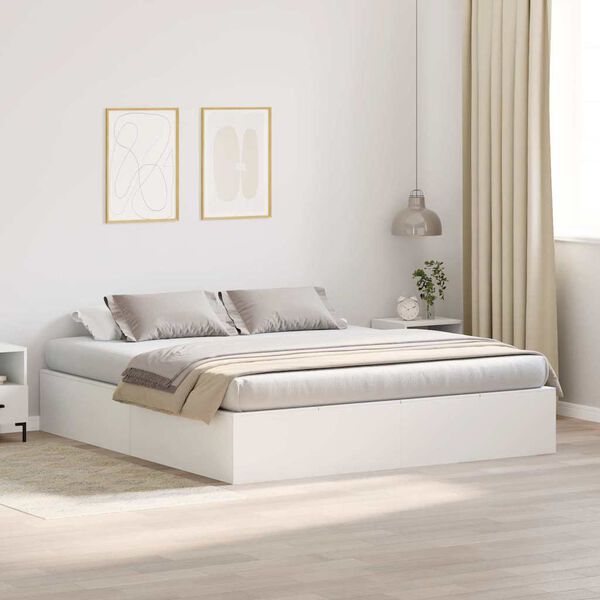 vidaXL Struttura del letto Bianco 200 x 180 x 31.5 cm
