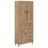 vidaXL Credenza 2 pz Rovere artigianale 69,5 x 34 x 180 cm