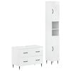 vidaXL Set di Armadi da Bagno da 2 Pezzi HAARLEM Bianco Lucido