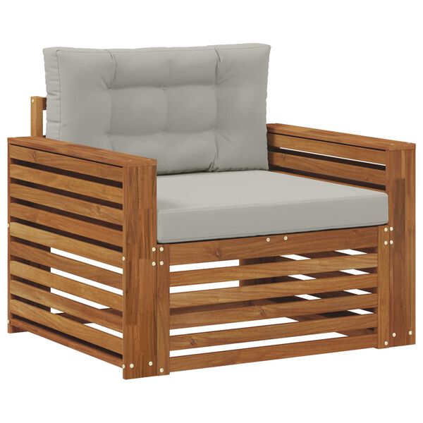 vidaXL Set di divani da esterno Legno di Acacia Massello e Poliestere