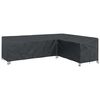 vidaXL Copertura per mobili Nero 286 x 222 x 80 cm Tessuto Oxford 210D