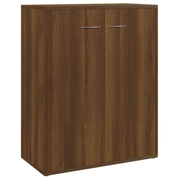 vidaXL Credenza Rovere Marrone 60x30x75 cm in Legno Multistrato