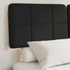 vidaXL Letto con Testiera Rivestita Nero 120 x 190 cm Pino massello