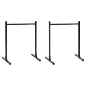 vidaXL Stazione per dips 2 pz Nero 55 x 90 x 104.5 cm