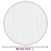 vidaXL Tappeto Rotondo Marrone 60 cm in Bamb&ugrave;