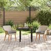 vidaXL Set da Pranzo per Giardino 3 pcs Grigio chiaro polyrattan