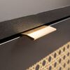 Finori Credenza Vienna 01A Nera con Stampa Rattan