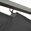 vidaXL Pergola con Tetto Retrattile Antracite 3x3m in Acciaio 180 g/m&sup2;