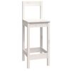 vidaXL Set da Bar 9 pz Bianco in Legno Massello di Pino