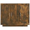 vidaXL Credenza Rovere Fumo 92x35x75 cm in Legno Multistrato