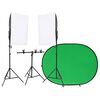 vidaXL Kit per Studio Fotografico con Set di Luci e Fondale