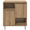 vidaXL Credenza 2 pcs Rovere artigianale 60 x 35 x 70 cm