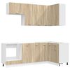 vidaXL Unit&agrave; Cucina LYON 8 pcs Rovere Sonoma Legno ingegnerizzato