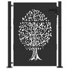 vidaXL Cancello da giardino 110 x 155 cm Nero Bloccabile