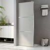 vidaXL Parete per Doccia Walk-in in Vetro Smerigliato ESG 90x195 cm
