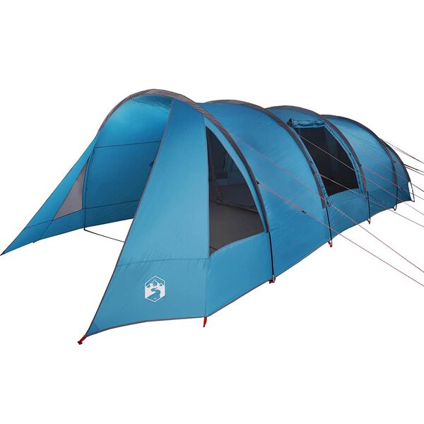 vidaXL Tenda a tunnel con tetto Blu e Grigio 778 x 356 x 210 cm