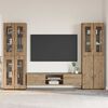 vidaXL Set mobile TV FLORIN Rovere artigianale Legno multistrato