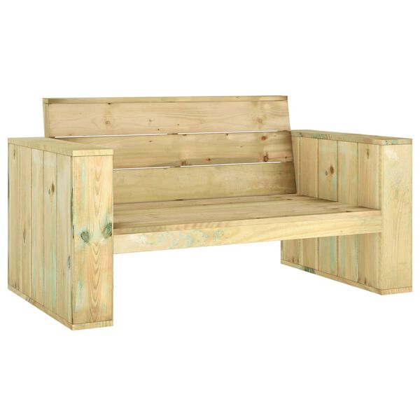 vidaXL Set Salotto da Giardino 3 pz Legno Massello di Pino Impregnato